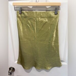 Babaton mini silk skirt